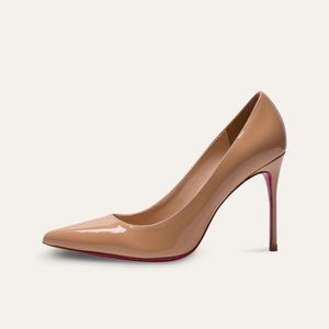 Kaitlyn Pan nude pumps, pink sole size 8